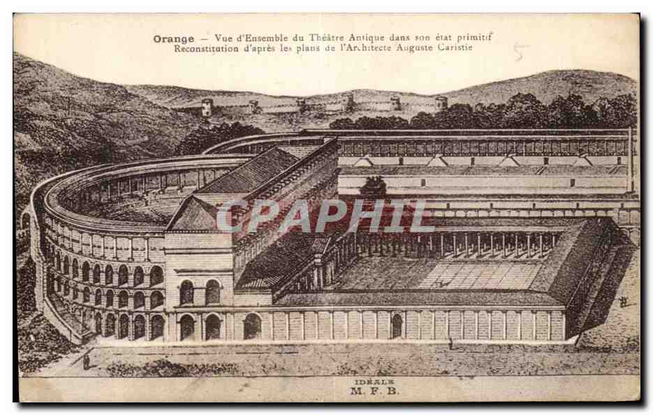 CPA Orange Vue D'Ensemble Du Theatre Antique Dans son etat primitif