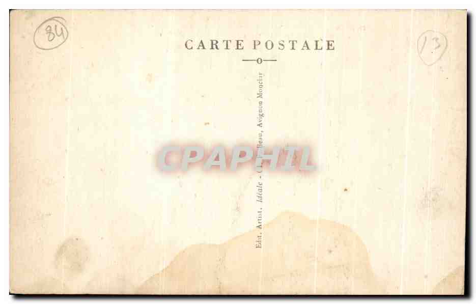 CPA Orange Vue D'Ensemble Du Theatre Antique Dans son etat primitif — Rückseite