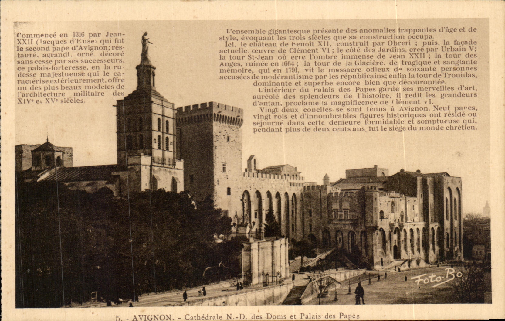 CPA Avignon Cathedrale des Doms et Palais des Papes