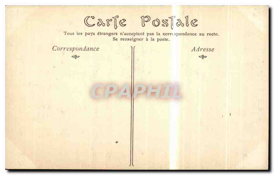 CPA Dijon Ancienne Abbaye des Chartreux Portail de la Chapelle — Verso