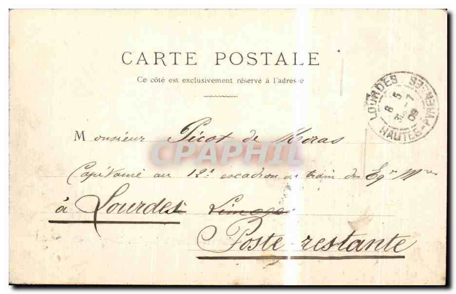 Dijon — Cascade et Château-d'Eau de la place Darcy — Éditeur J.G., n°6 — Rückseite