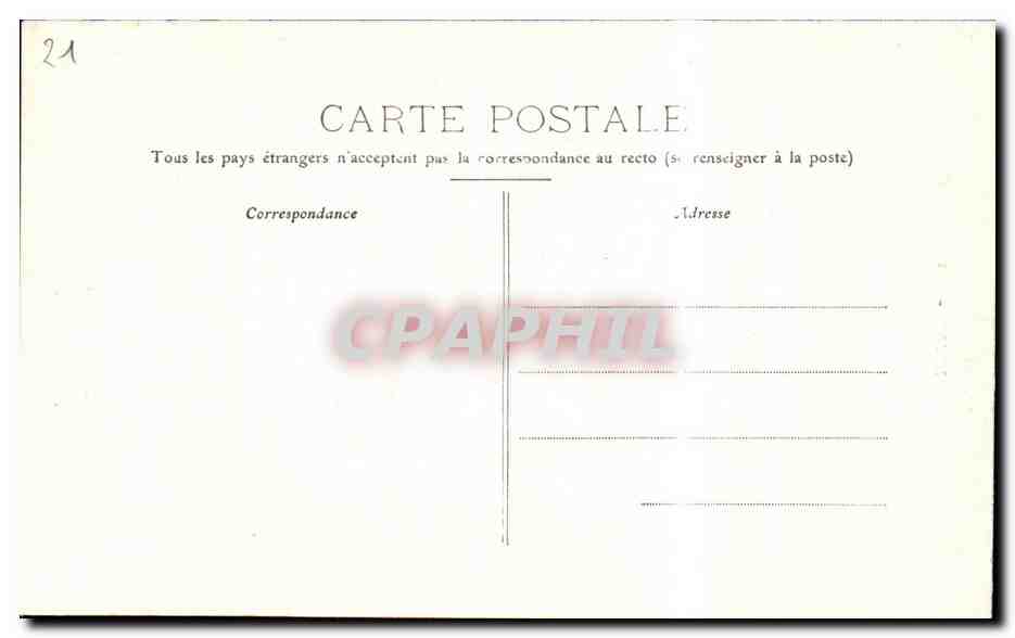 CPA Asile des Alienes Le Puits de Moise Dijon Anges — Rückseite