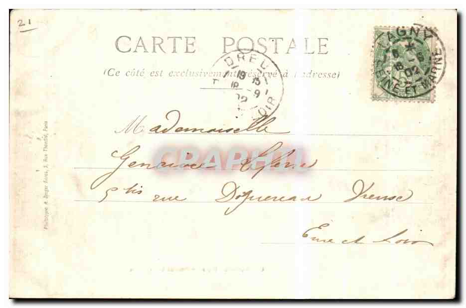 CPA Chatillon Sur Seine Source De la Douix — Rückseite