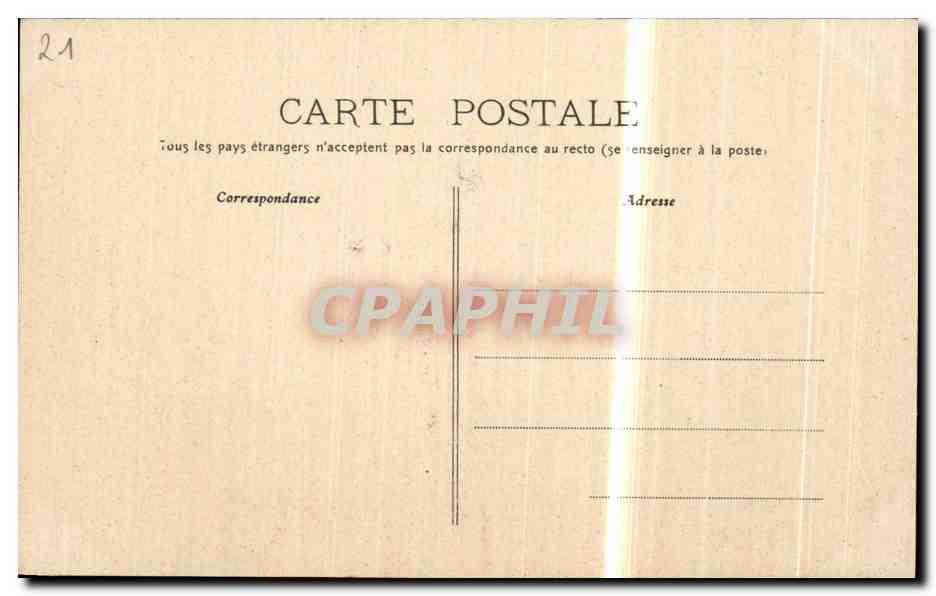 CPA Dijon Jardins de la Place Darcy — Rückseite