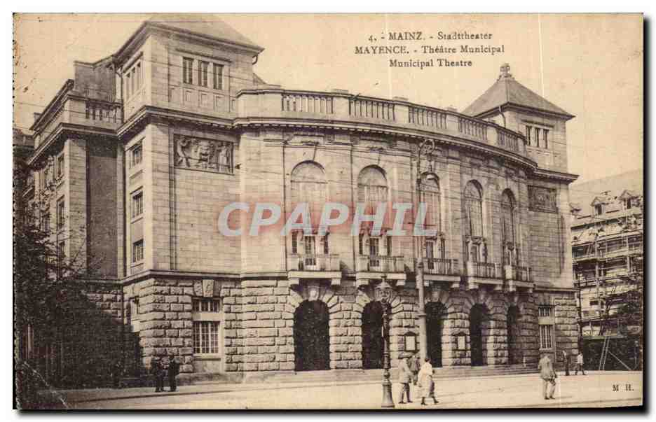 CPA Mainz Stadttheater Mayence Theatre Municipal Theatre