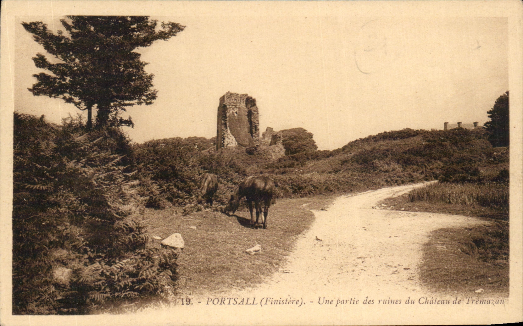 Portsall (Finistère) — Ruines du Château de Trémazan — G. Arnaud, Nantes