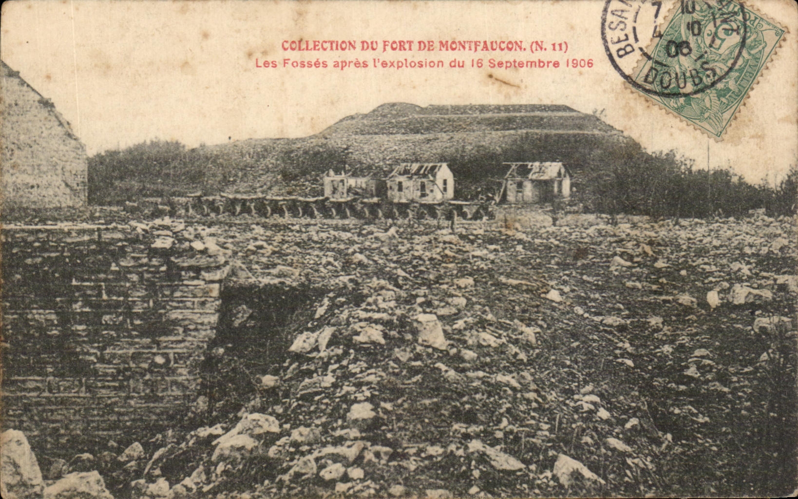 Die Fossen nach der Explosion des Forts Montfaucón — Sammlung des Forts Montfaucón (Nr. 11)