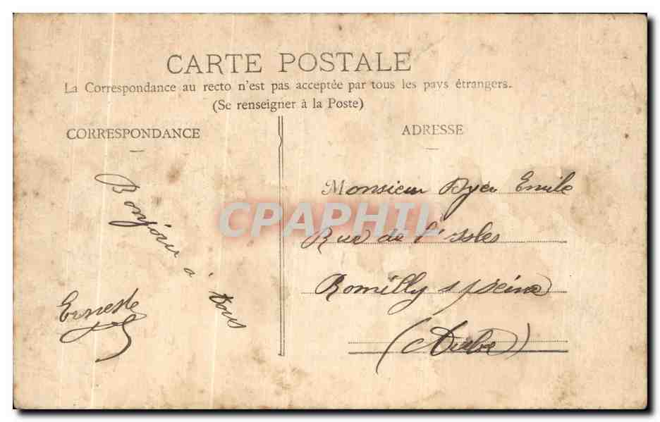 Die Fossen nach der Explosion des Forts Montfaucón — Sammlung des Forts Montfaucón (Nr. 11) — Rückseite
