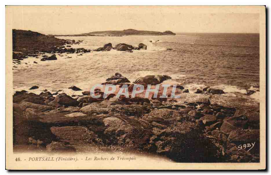 CPA Portsall Les Rochers de Treompan