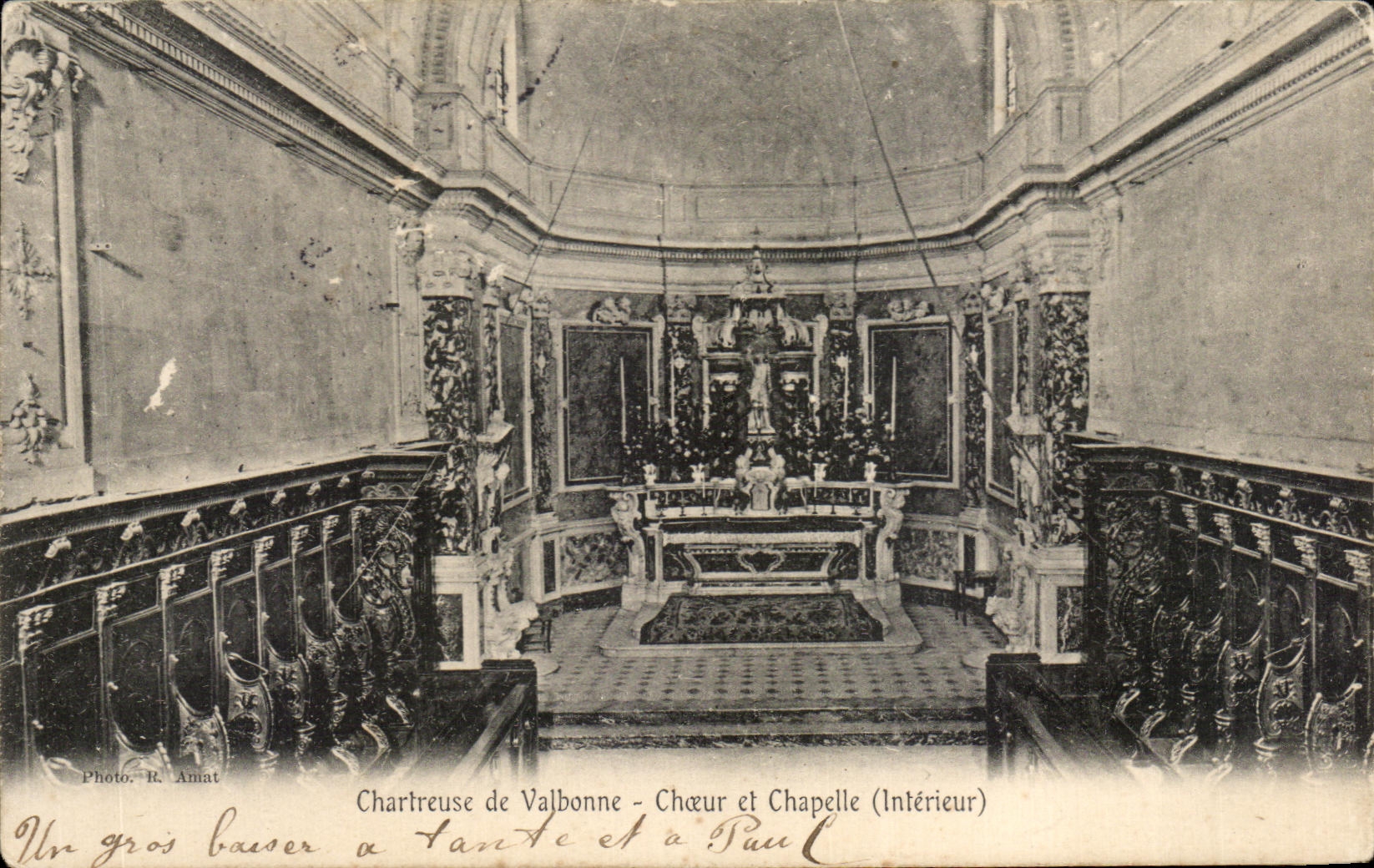 CPA Chartreuse de Valbonne Choeur et Chapelle