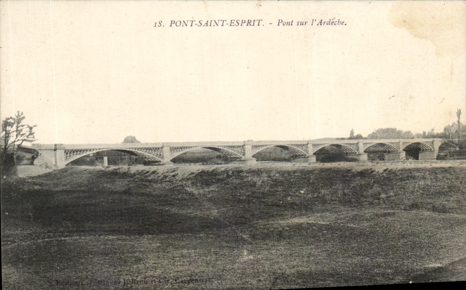 CPA Pont Saint Esprit Pont sur l'Ardeche