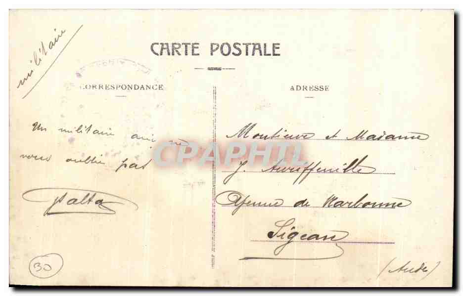 CPA Pont Saint Esprit Pont sur l'Ardeche — Rückseite