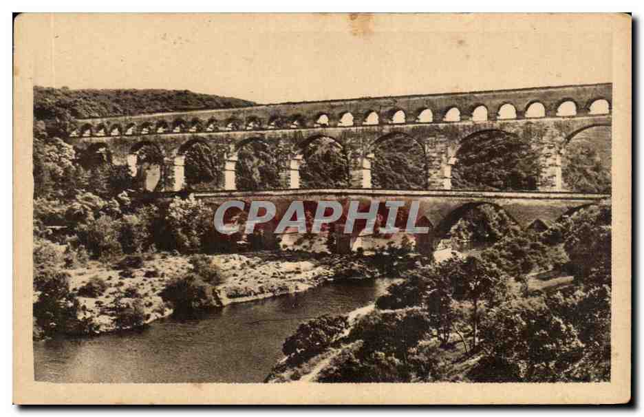 CPA Le Pont du Gard Aqueduc romain 