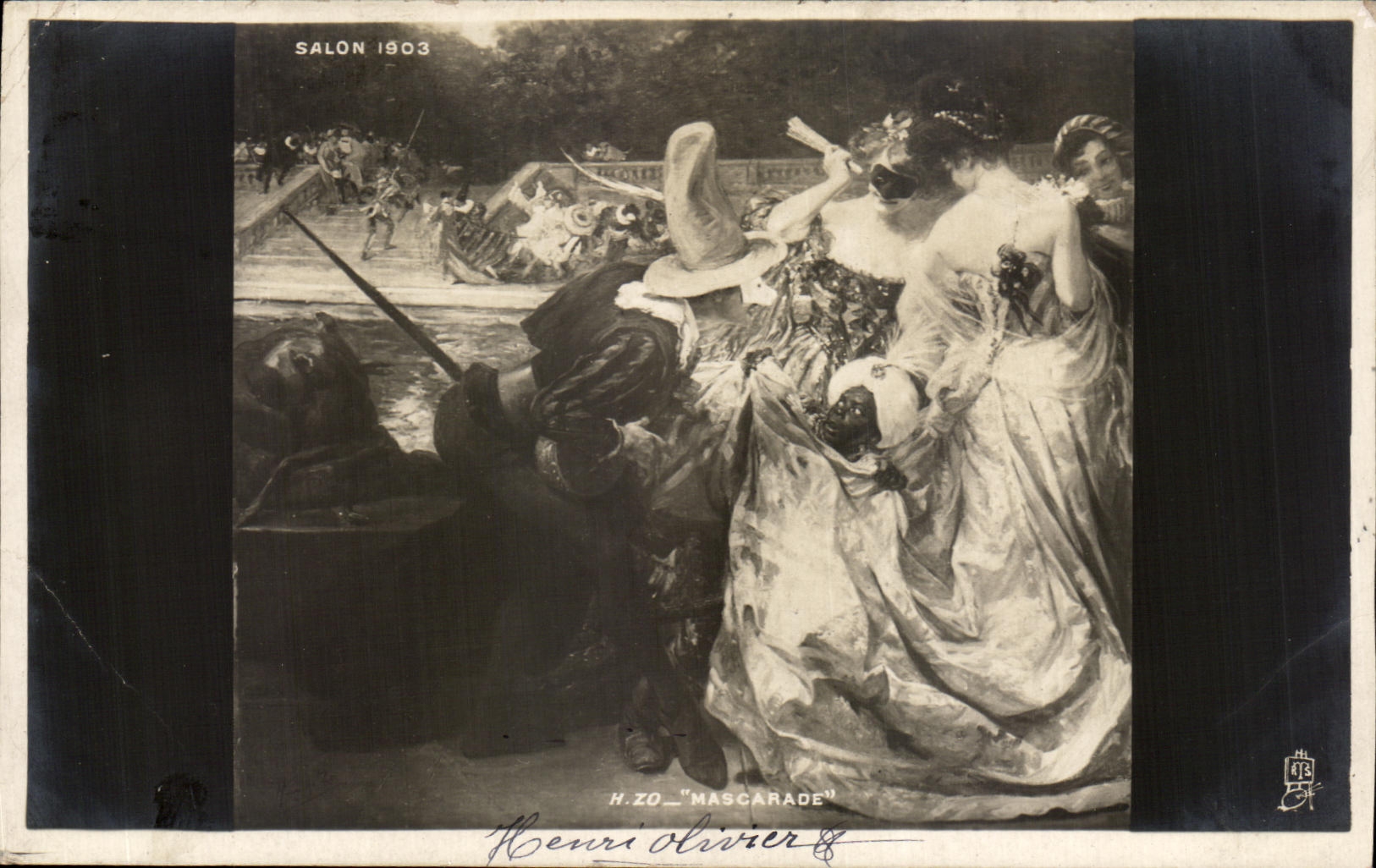 CPA Salon 1903 Mascarade Femmes