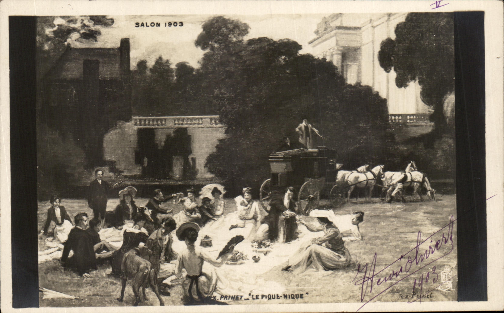 CPA Salon 1903 Prinet Le Pique Nique