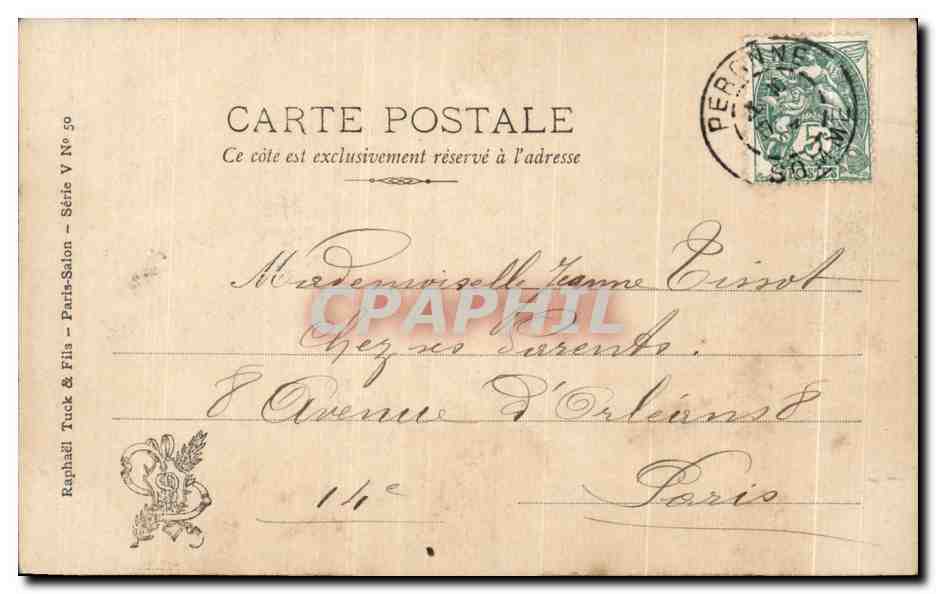 CPA Salon 1903 Ka Hail Les ciseleuses de raisins — Verso