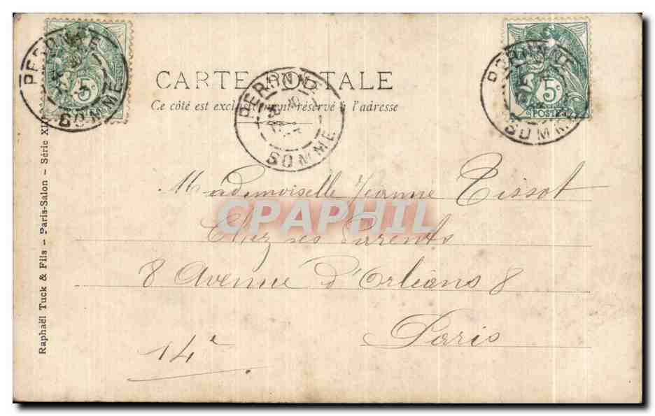 CPA Sain La Route De Monte Piana Salon 1903 — Verso