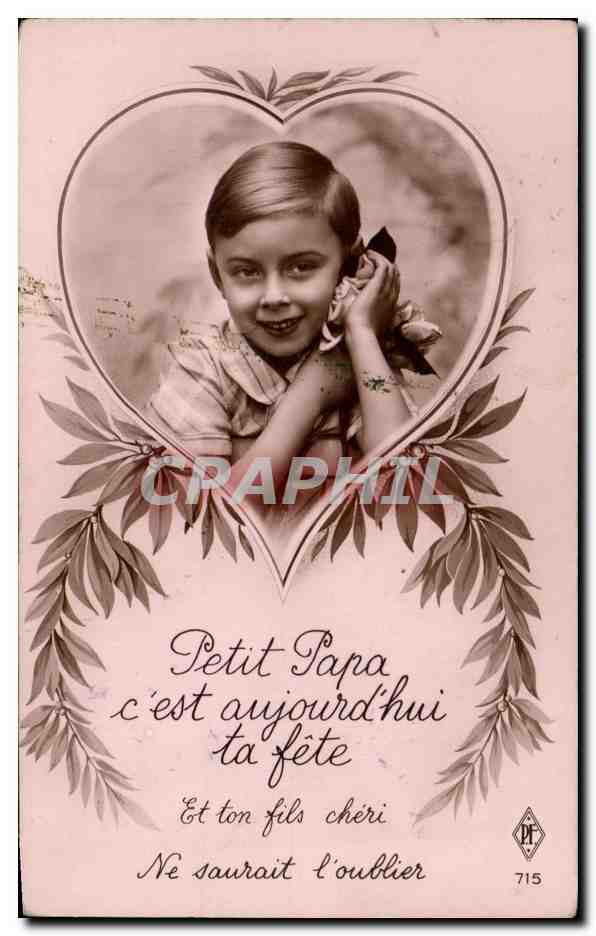 CPA Fantaisie enfant Garcon Coeur 