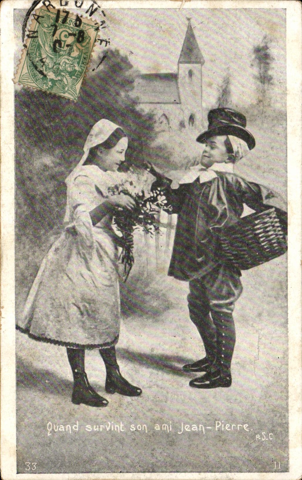CPA Fantaisie Enfants Quand Survint Son Ami Jean Pierre