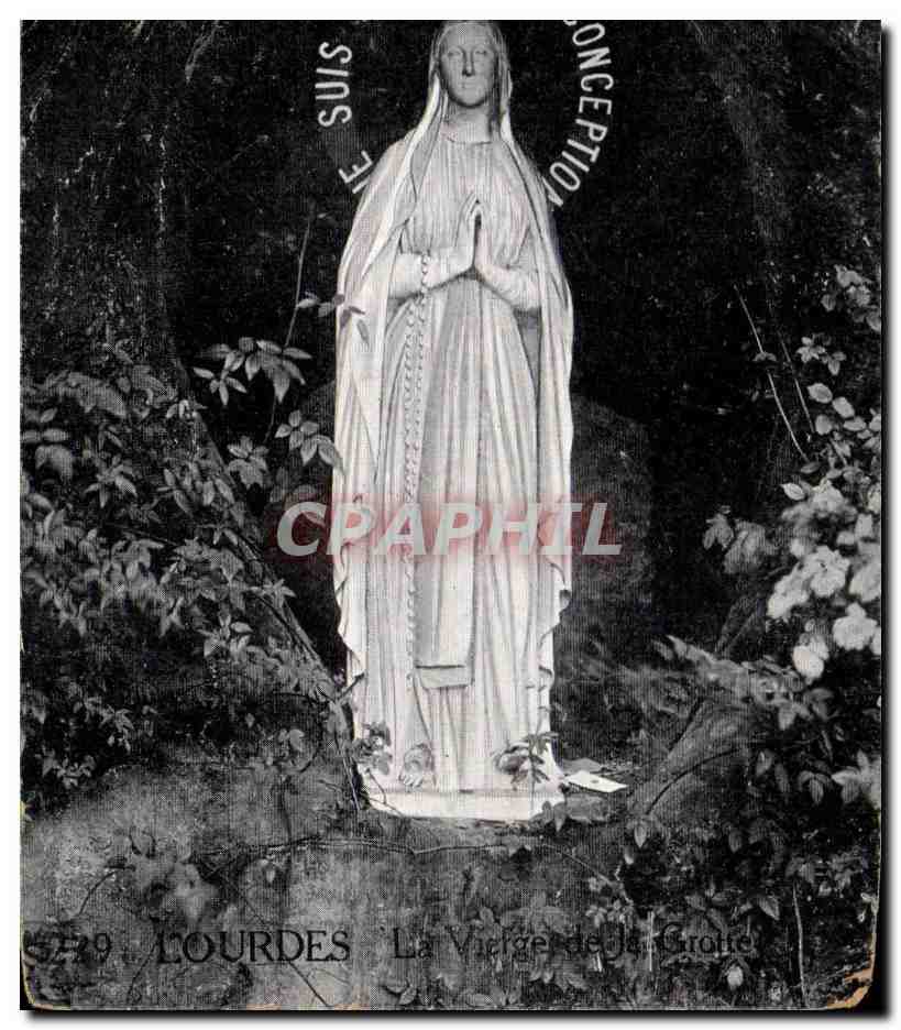 CPA Lourdes La Vierge Grotte