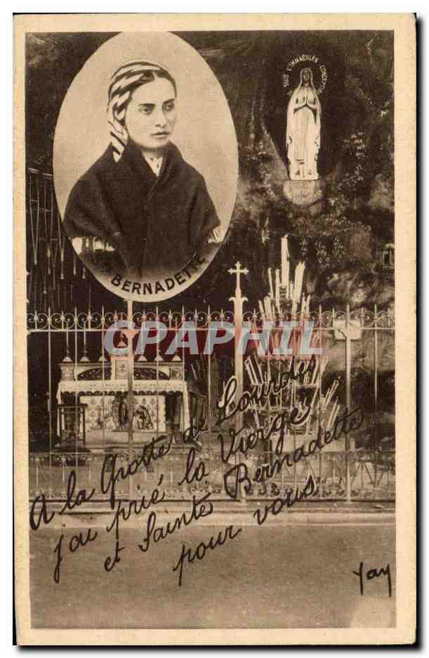 CPA Lourdes La Grotte Bernadette