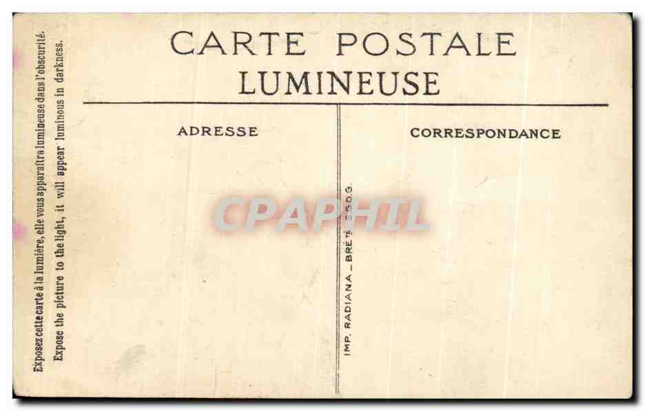 CPA Le Miracle de Lourdes  — Verso