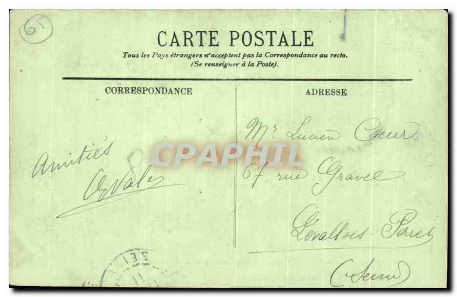 CPA Lourdes Troisieme Station Jesus tombe pour la Premiere fois — Verso