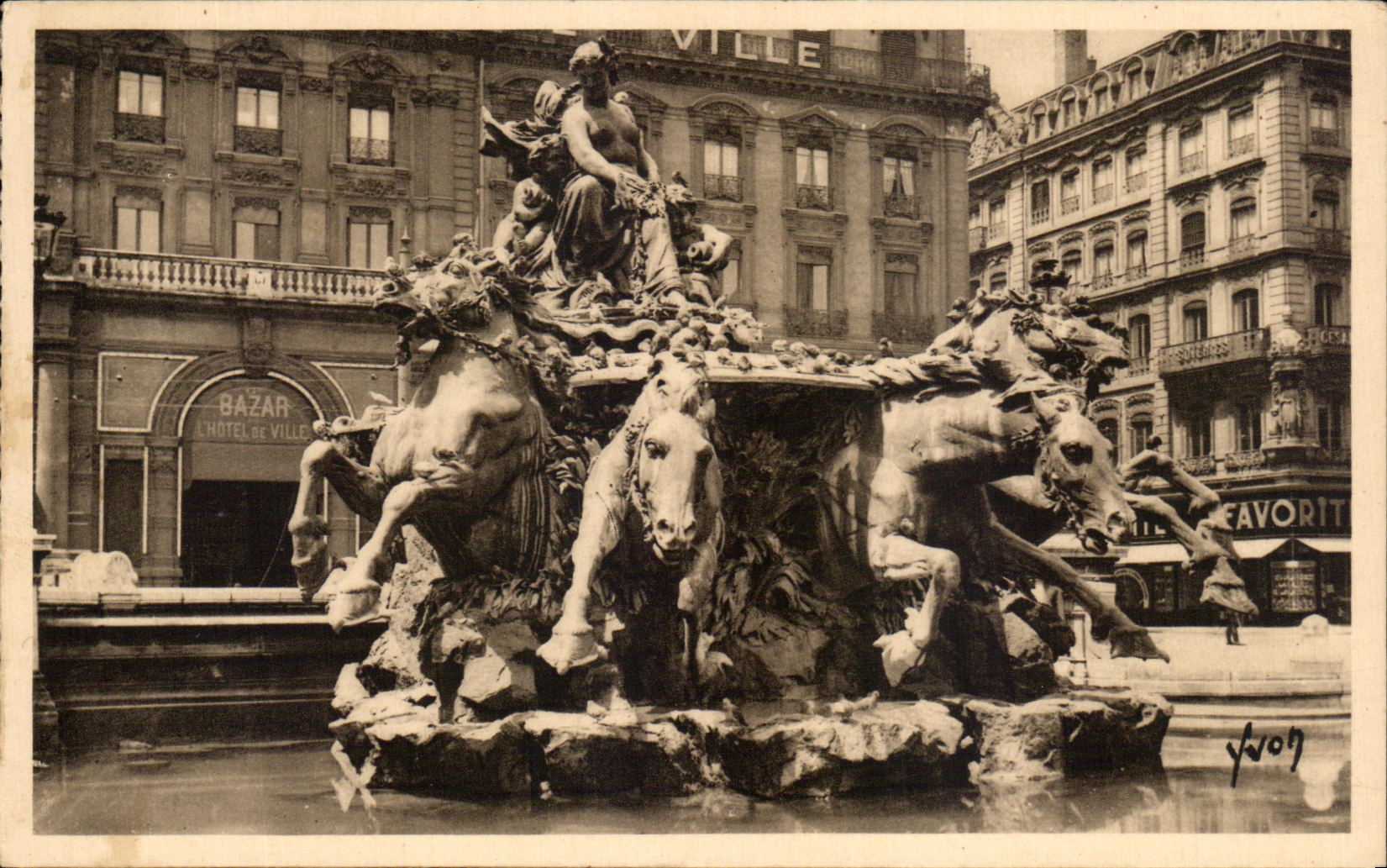 CPA Lyon Fontaine de Bartholdi 