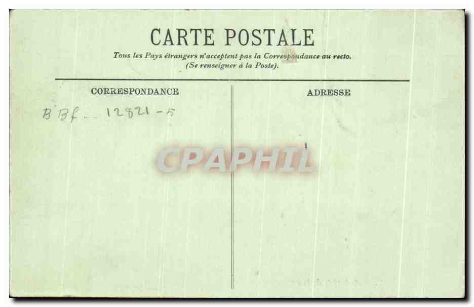 CPA Lyon Archeveche de Fourviere — Verso