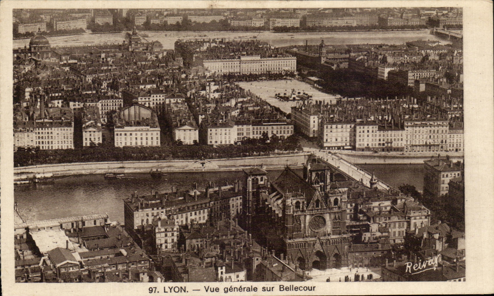 LYON — General View of Bellecour — Reirat, no. 97