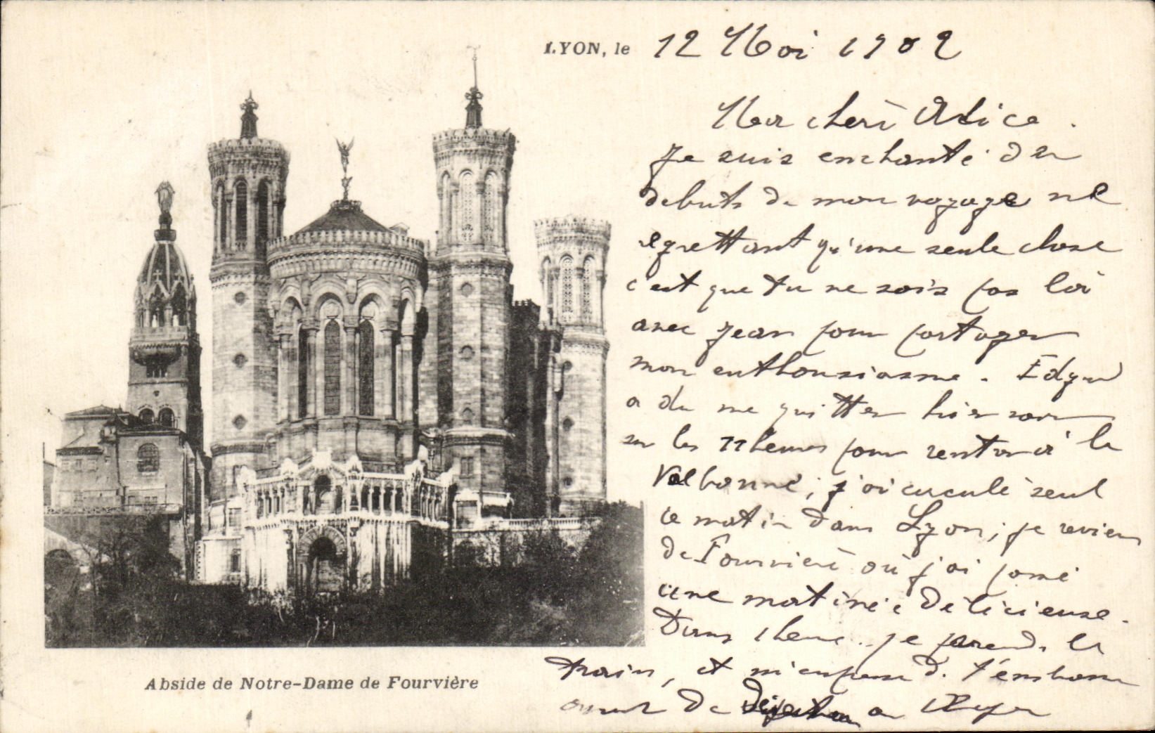 CPA Lyon Abside de Nd de Fourviere