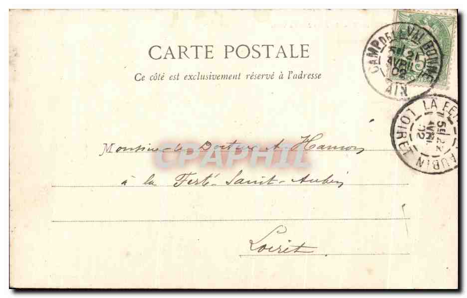 Grenoble — Le Pont de l'Île Verte — Papeterie L. Sarron & Cie, n°165 — Verso