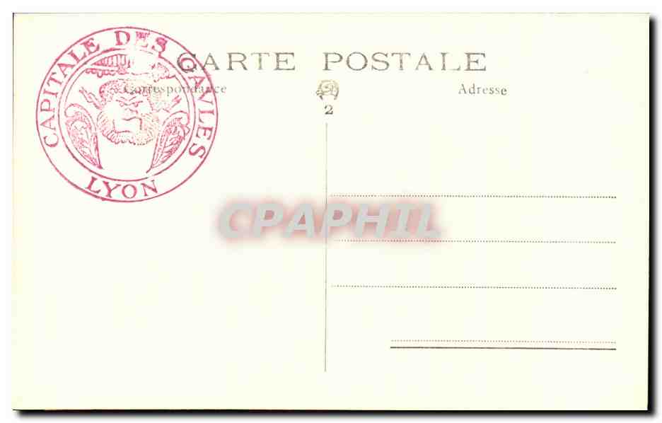 CPA Lyon Theatre Romain de Fourviere Orchestre et partie anterieure de la scene — Verso
