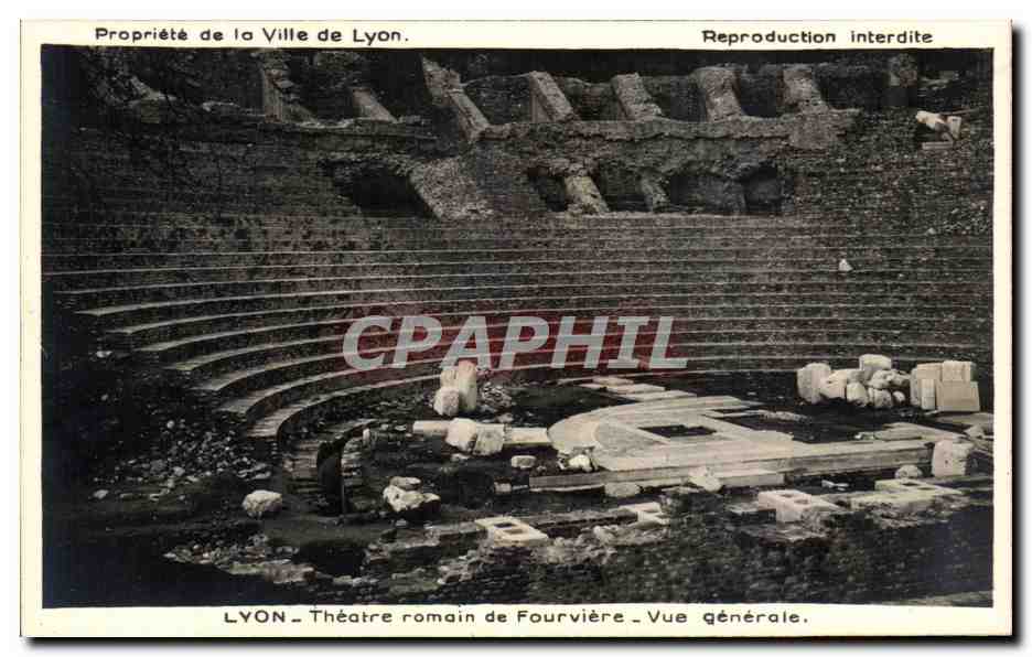 LYON - Théâtre romain de Fourvière - Vue générale — Propriété de la Ville de Lyon