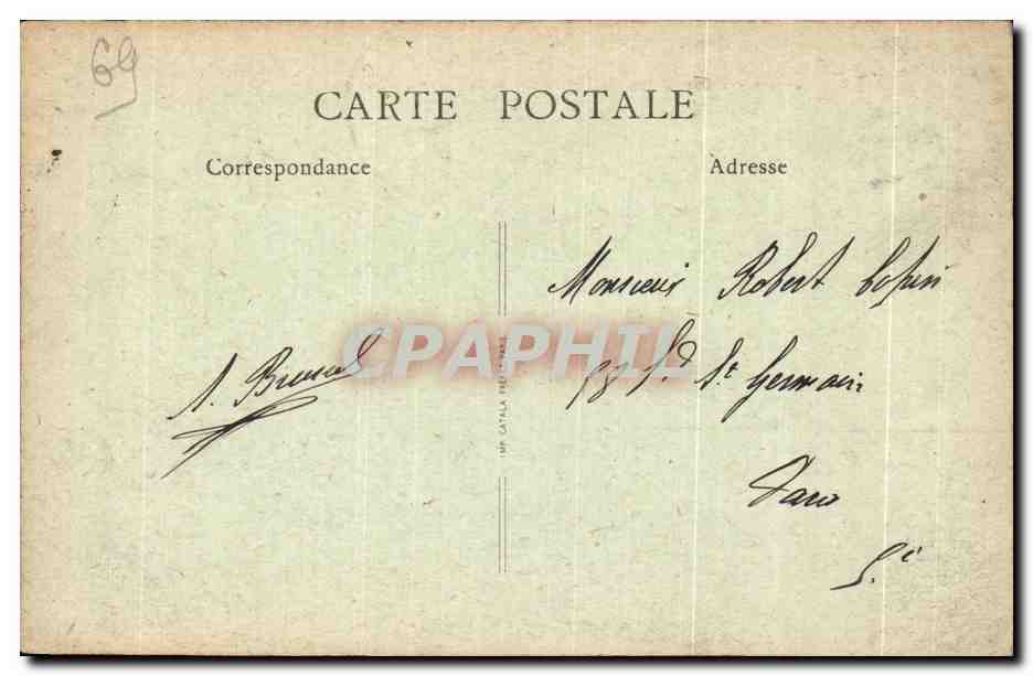 Lyon - Notre-Dame de Fourvière et la Tour Métallique — éditeur E. F. P. — Verso