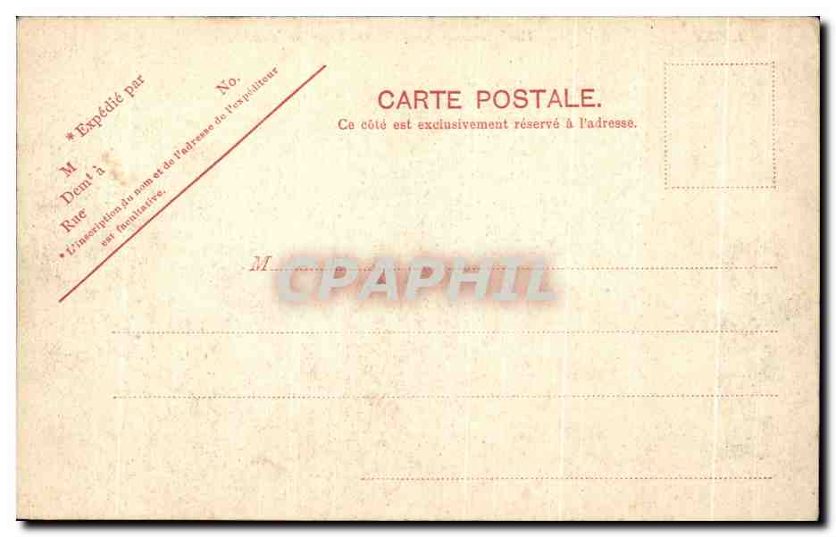 LYON — General View Taken from the Fourvière Tower — Vintage Postcard — Back