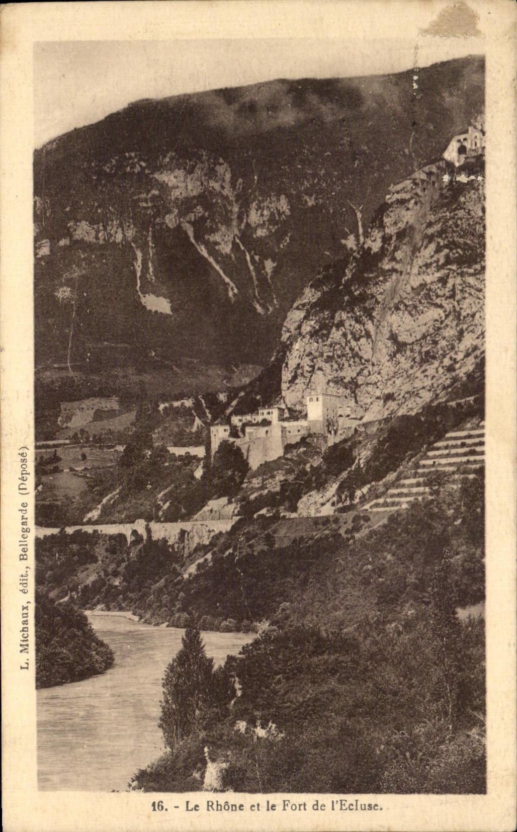 CPA Lyon Rhone Et Le Fort De L'Ecluse