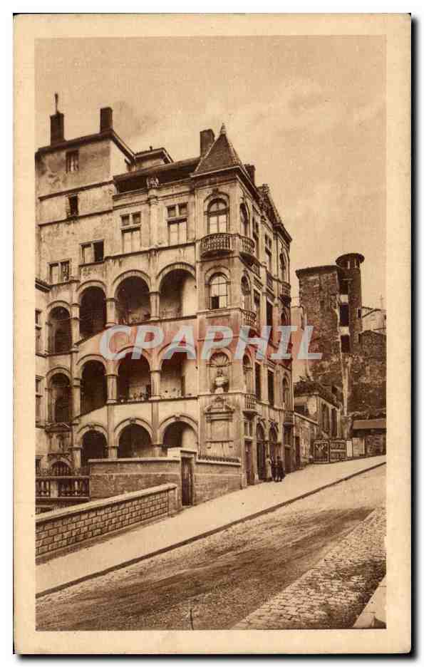 Lyon — Montée Saint-Barthélemy — La Tour Sainte-Catherine and Maison Henri IV