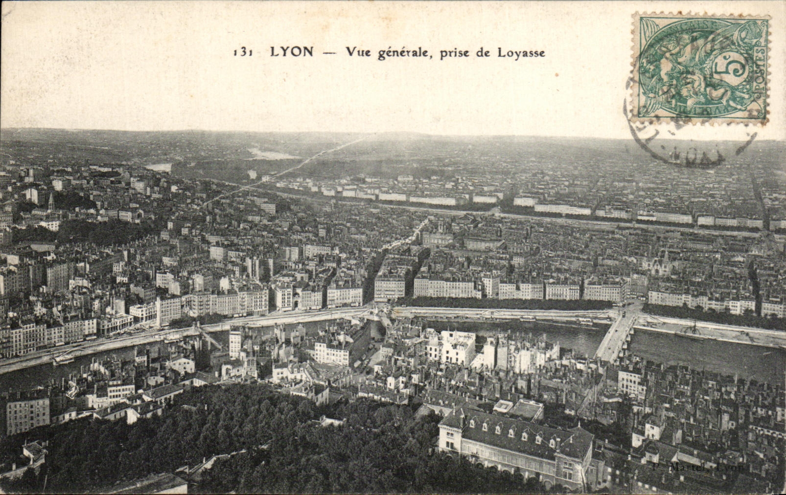 LYON — Vue générale, prise de Loyasse — éditeur inconnu, n° 131