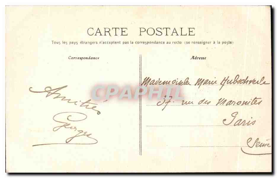 LYON — Vue générale, prise de Loyasse — éditeur inconnu, n° 131 — Verso