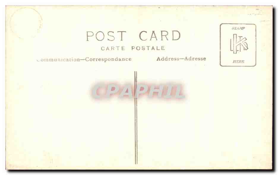 CARTE PHOTO Enfant Communiant Garcon  — Verso