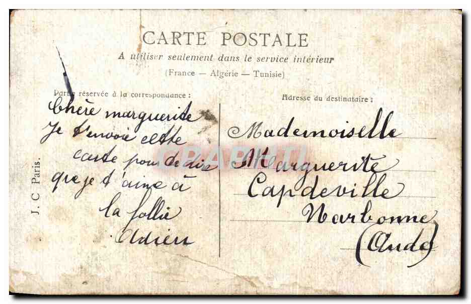 CPA Ensemble ils Firent des Bouquets de Bleuets Enfants — Rückseite