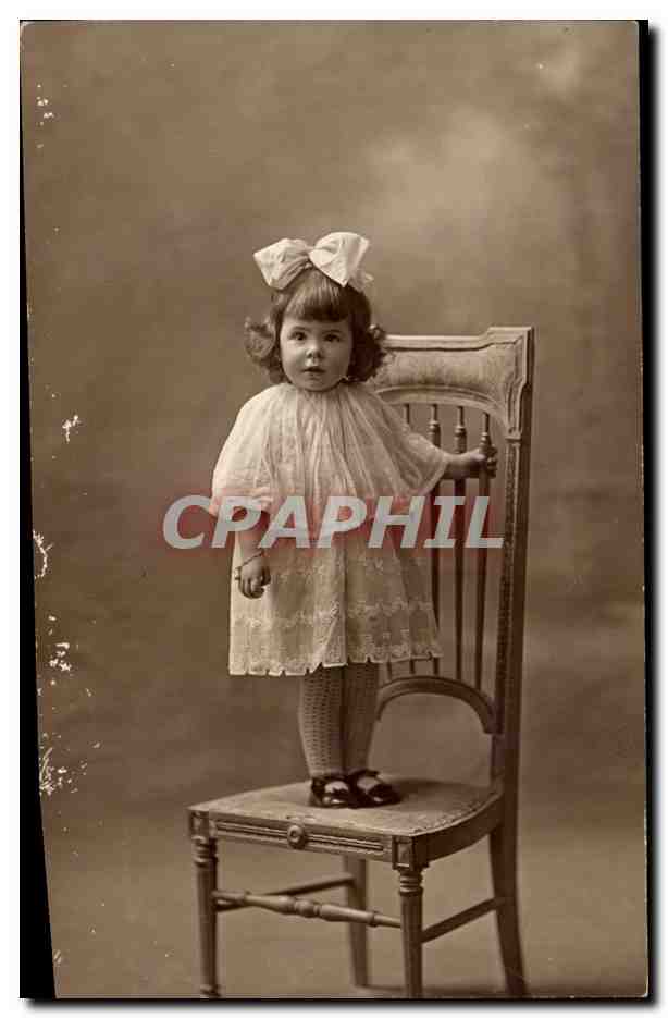 CARTE PHOTO Enfant Fille