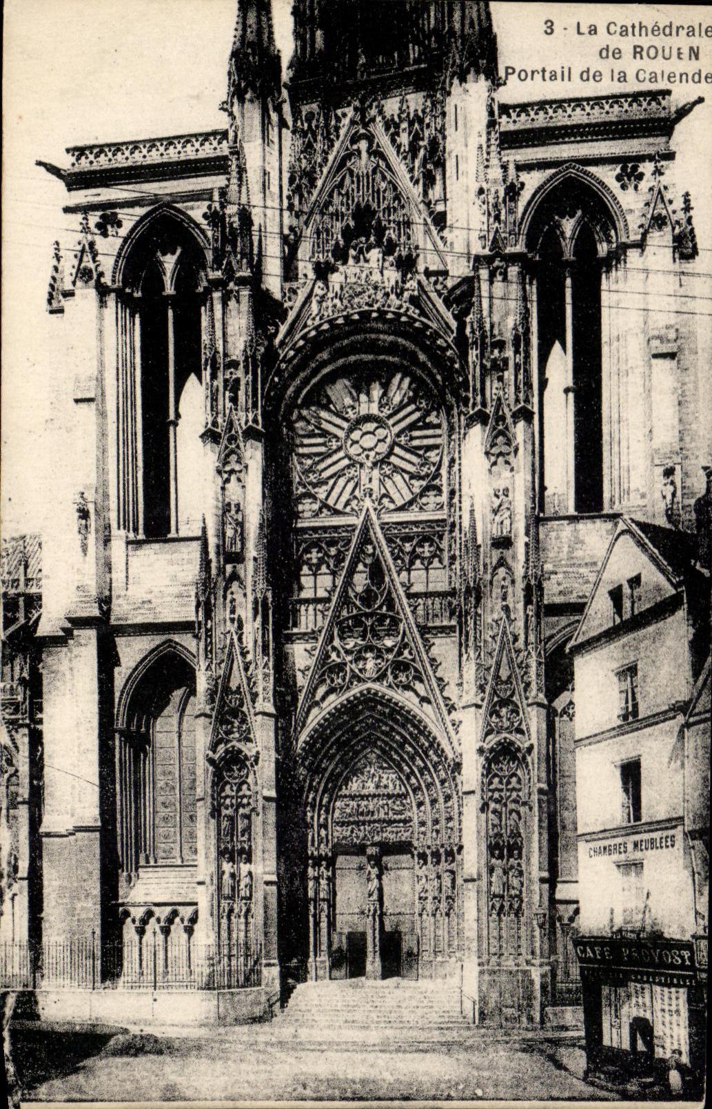 CPA La Cathedrale de Rouen Portail de la Calende