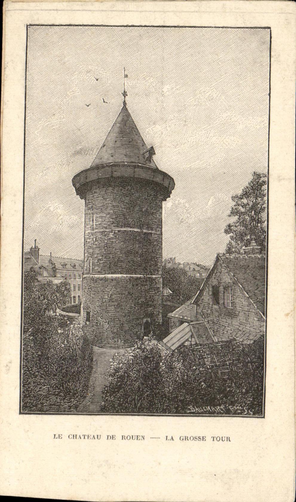 CPA Chateau De Rouen La Grosse Tour