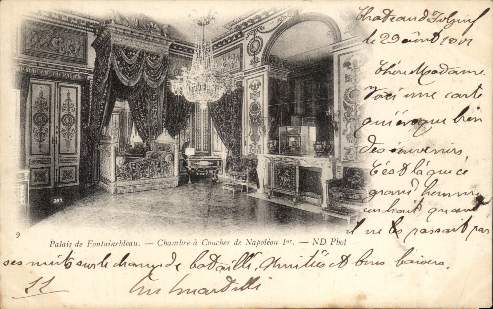 Palast von Fontainebleau — Schlafzimmer von Napoleon I. — ND Phot