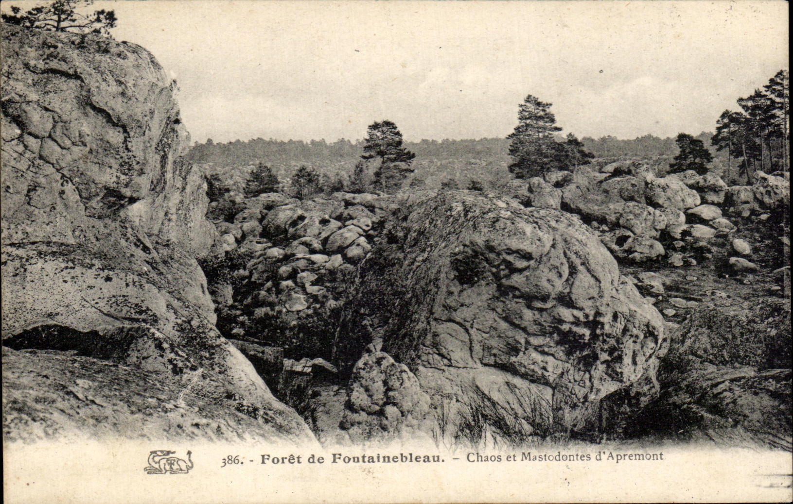 Forêt de Fontainebleau — Chaos et Mastodontes d'Apremont — n° 386