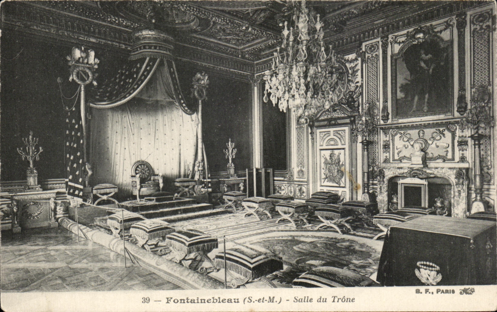 Fontainebleau (S.-et-M.) - Sala del Trono — B.F. PARIS n°39