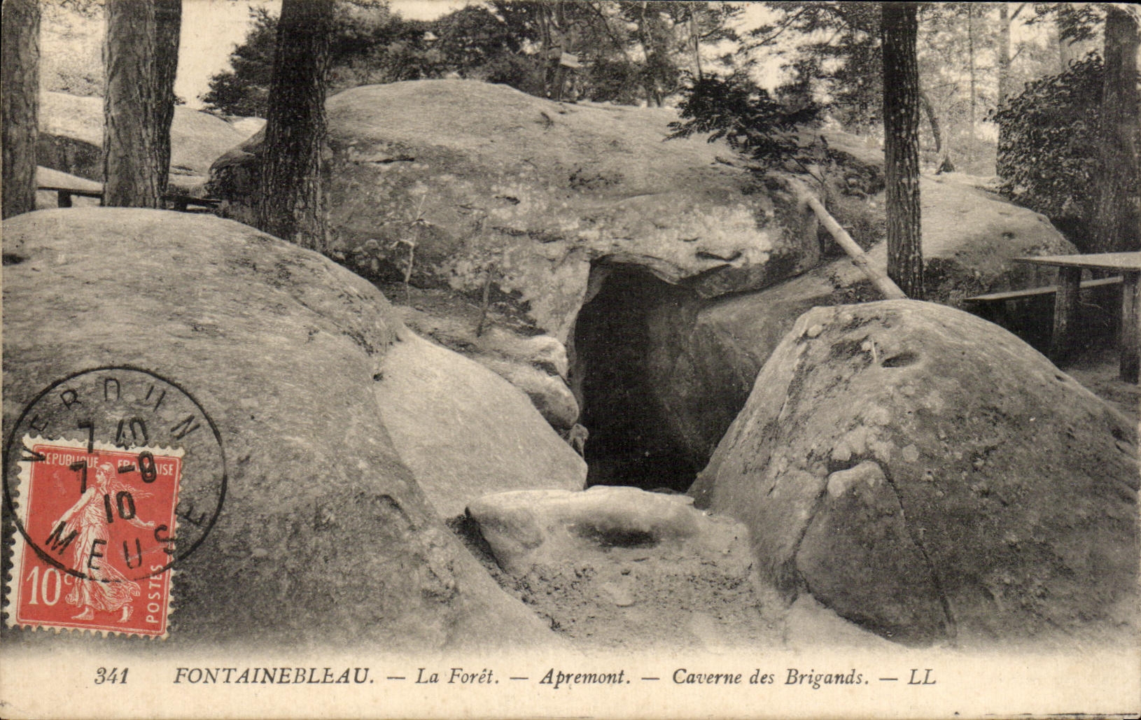 Fontainebleau — Het bos — Apremont — Grot van de Bandiden — LL