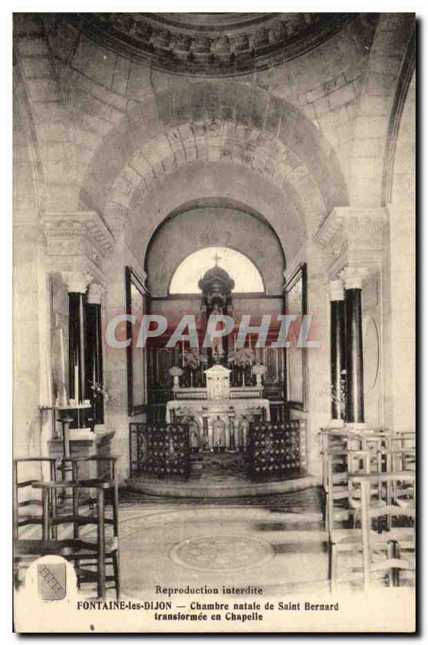 Fontaine-lès-Dijon — Gebäude der Geburt von Saint Bernard umgewandelt in eine Kapelle — Verlag nicht sichtbar